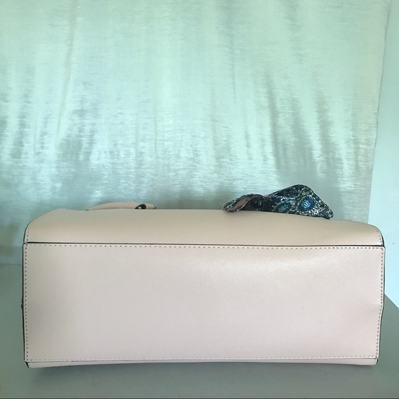 London Fog blush scarf accent satchel - Picture 5 of 8